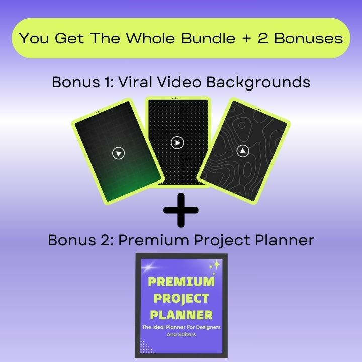 1000000+ GRAPHIC DESIGN AND VIDEO EDITING ASSETS- MEGA BUNDLE.