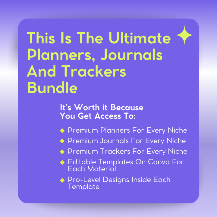 (NOW ON SALE) 14500+ PLR Editable & Ready-to-Sell Planners, Journals, And Trackers