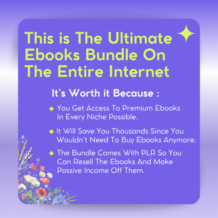 (MOST POPULAR🔥) Lifetime Library – 1 Million PLR Ebooks Bundle | With Full Resell Rights- Rebrand & Resell On Etsy/Shopify/Hotmart