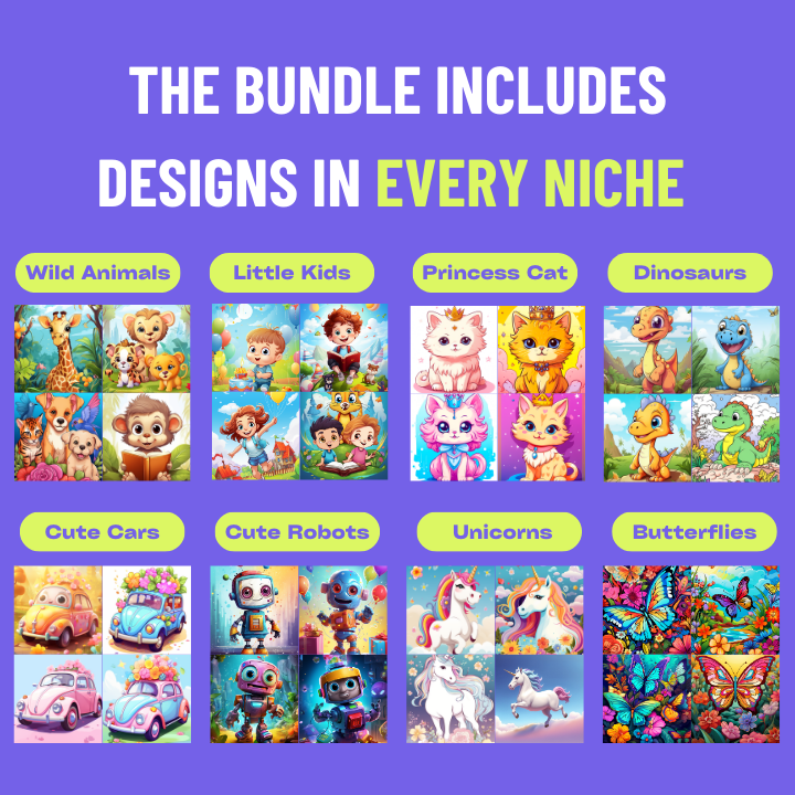 (NOW ON SALE) Instant KDP Business Kit: 15000+ PLR  KDP Coloring Pages Bundle- With Resell Rights